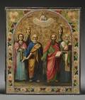 Russian Icon of Six Patron Saints