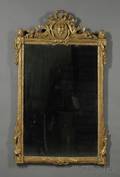 Large Louis XVI Carved Giltwood Mirror