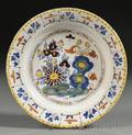 Polychrome Decorated Delft Charger