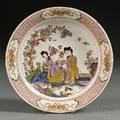 Dutch Polychrome Decorated Delft Charger