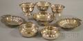 Six Small Sterling Bowls