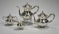 Sterling Silver Fourpiece Cased TeaCoffee Service