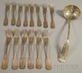 Fifteen Pieces of Silver Serving and Flatware Items