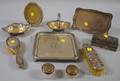 Ten Pieces of Assorted Sterling Vanity and Table Items