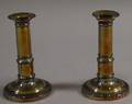 Pair of Weighted Silverplated Candlesticks