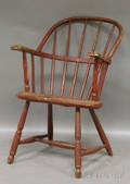 Redpainted Windsor Sackback Armchair