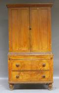 Country Empire Grain Painted Pine Writing DeskBookcase
