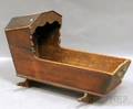Mahogany Hooded Rocking Cradle
