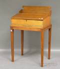 Pine Dovetailconstructed Lifttop Desk Box with Stand