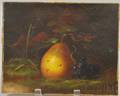 20th Century American School Oil on Canvas Still Life with Pear and Grapes