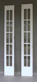 Pair of Architectural Glazed and Painted Wood French Doors