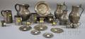 Nineteen Pewter Plates and Dishes and Fifteen Assorted Pewter Articles
