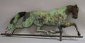 Patinated Molded Copper Fullbody Running Horse Weather Vane with Cast Iron Head