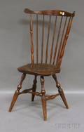 Windsor Stained Wood Fanback Side Chair