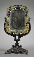 Painted Cast Iron Dressing Mirror