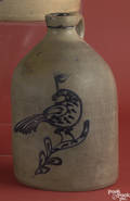 Onegallon stoneware jug late 19th c