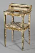 Federal Polychrome Gilt and Smokedecorated Chamberstand