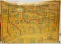 Clark  Tackaburys Handcolored Lithograph Topographical Map of the State of Connecticut