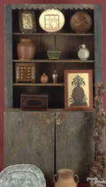 Southern pine open stepback cupboard ca 1840
