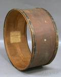 John F Stratton Partialebonized Wooden Marching Drum