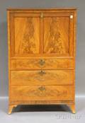 Cherry and Mahogany Veneer Fallfront Secretary