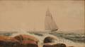 Kilby Webb Elwell American 18411916 Coastal Scene with Sailing Vessel