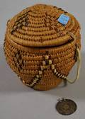 Ethnographic Silver Medallion and Basket