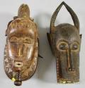 Two African Carved Wooden Masks