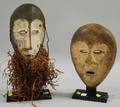 Two Lega Carved Wooden Masks
