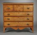 Federal Tiger Maple Fourdrawer Bureau