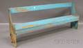 Bluepainted Pine Bench