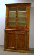 Country Glazed Pine Stepback Cupboard
