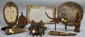 Ten African Wood and Metal Items