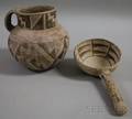 Anasazi Pottery Pitcher and Ladle
