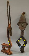 Two African Carved Wooden Figures