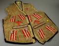 Native American Hide and Quill Flag Vest
