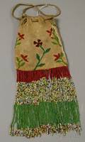 Apache Hide and Beaded Bag
