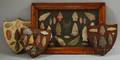 Four Native American Arrowhead Mounted in Display Cases