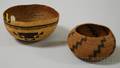 Two Native American Decorated Baskets