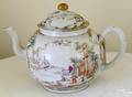Chinese export famille rose porcelain teapot