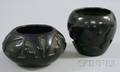 Two Santa Clara BlackonBlack Pottery Bowls