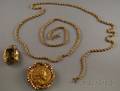 Three Gold Jewelry Items