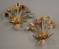 Two 14kt Gold Stickpin Brooches