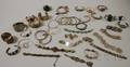 Large Group of Mostly Sterling Silver Bracelets