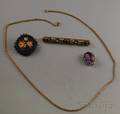 Four Antique Jewelry Items