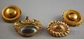 Four Antique Gilt Jewelry Items