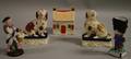 Five Staffordshire and Continental Ceramic Figural Items