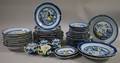 Fortyfive Pieces of Chinese Export Porcelain Canton Tableware