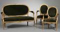 Five Piece Suite of Louis XVIstyle Giltwood Seating Furniture