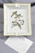 Porcelain Sarcelles Ashtray Hermes